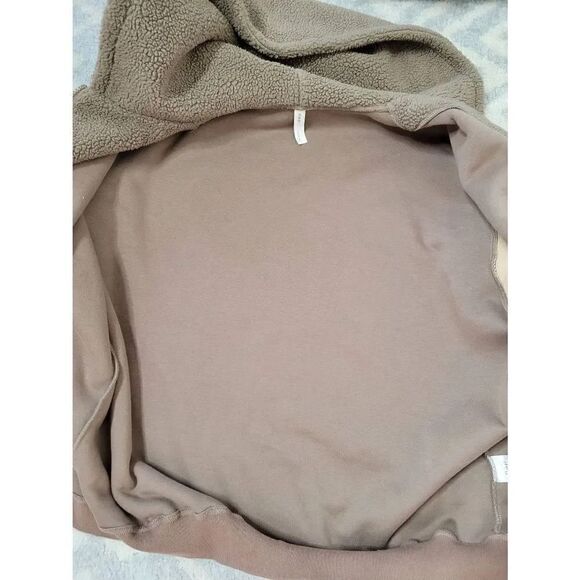 NAP LOUNGEWEAR. Contrast-Trim Hooded Terry Jacket M - Picture 6 of 14